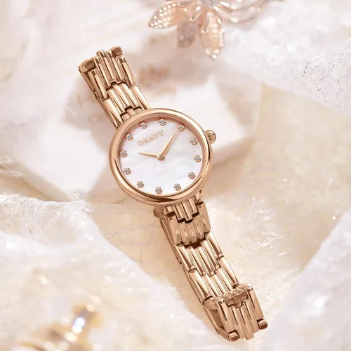 Miniatura 3 de Womens Stainless Steels Watch Bangle Watch and Bracelet Set Fashion Casual Dress Watches,Roman Numerals Quartz Ladies Rose Gold Wrist Watch