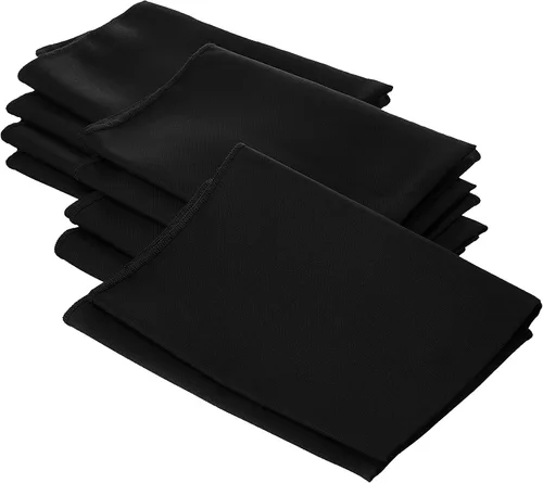 Miniatura 18 de LA Linen Paquete de 10 servilletas de popelina de poli, servilletas de tela suave, servilletas lavables y reutilizables, servilletas de mesa