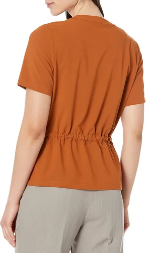 Miniatura 5 de Calvin Klein Missy - Camisa de manga corta con cintura fruncida para mujer