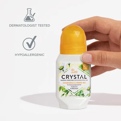 Miniatura 5 de Desodorante Roll-On Mineral Vegano para Mujeres y Hombres, Manzanilla y Té Verde - 2.25 fl. oz. (El embalaje puede variar)