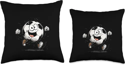 Miniatura 3 de Happy Soccer Ball Costume for Cartoon Lovers Throw Pillow
