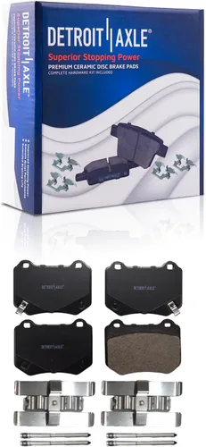 Miniatura 35 de Detroit Axle - Kit de freno trasero para Ford 2022 2023 Maverick 11.89 pulgadas rotores de freno de disco perforados y ranurados pastillas de freno
