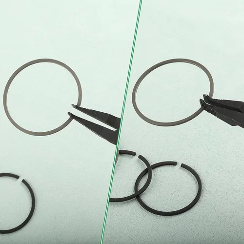 Miniatura 4 de Alicates de anillo de bloqueo de punta de ángulo de 9 pulgadas Alicates especiales con acabado negro para quitar la instalación de anillos