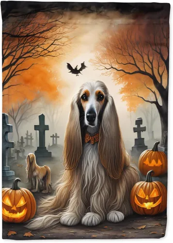 Miniatura 19 de Caroline's Treasures DAC2011GF - Bandera decorativa para jardín de Halloween con diseño de beagle para jardín, jardín, jardín, jardín, multicolor