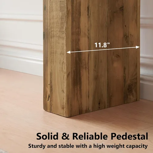 Miniatura 2 de Mesa consola de madera maciza recuperada para entrada, mesa rectangular de 63 pulgadas de largo detrás del sofá, moderna mesa de entrada de pasillo
