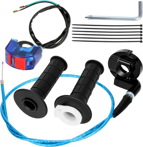 Miniatura 11 de YOXUFA Mini cable del acelerador de bicicleta 7/8 Kit de manillar compatible con Predator 97cc 196cc 212cc Motor Baja DoodleBug DB30 Coleman CT200U