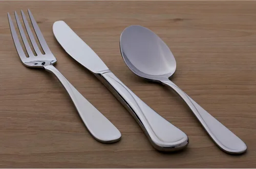 Miniatura 6 de Juego de Cubiertos Oneida para 4, Flight Juego de Cubiertos de Uso Diario de 20 Piezas, Servicio para 4, Acero Inoxidable 18/0, Remolino, Acabado