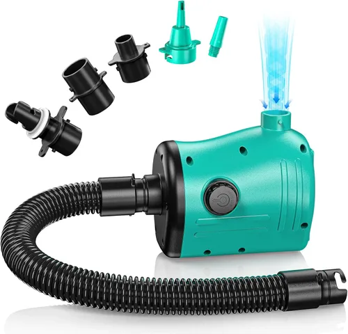 Miniatura 9 de MAACOULD - Bomba de aire eléctrica para inflables: bomba de colchón de aire para globos, flotadores de piscina, barco para inflador/deflador