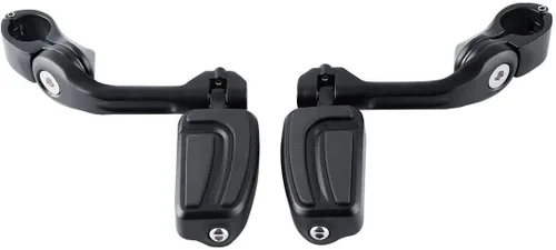 Miniatura 24 de TCMT Estribo corto de montaje en ángulo para carretera de 1 1/4 pulgadas para Harley Touring Road King Street Glide Road Glide Electra Glide Softail