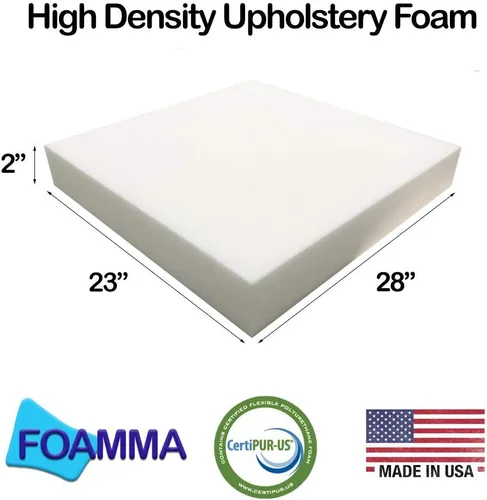 Miniatura 2 de FOAMMA Espuma de alta densidad de espuma para tapicería de 2 x 23 x 28 pulgadas