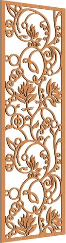 Miniatura 143 de 9 3/8"W x 24 3/8"H x 1/4"T Caspio Decorativos Paneles De Pared De Madera De Calado, Roble Rojo rojo (Red Oak)