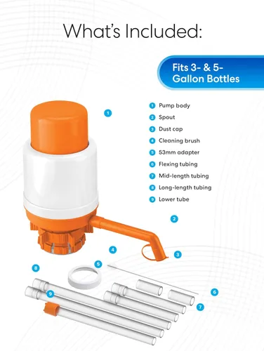 Miniatura 4 de Brio Bomba de agua potable manual universal (naranja)
