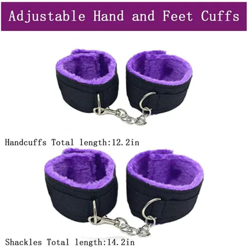 Miniatura 5 de Juego de correas de amarre sexual, para adultos, restricciones de cama para parejas debajo de la cama King, accesorios sexys para mujeres en correas