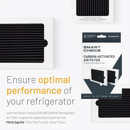 Miniatura 2 de Smart Choice SCPUREAIR2PK Filtro de aire para refrigerador, parte de repuesto genuina para Frigidaire PAULTRA PureAir Ultra, paquete de 2