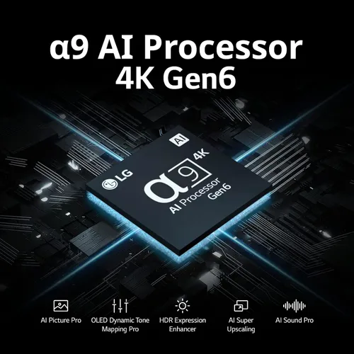 Miniatura 4 de LG C3 Series televisor inteligente 4K de 55 pulgadas OLED evo con procesador Smart de pantalla plana para juegos con control remoto mágico