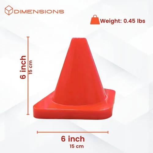 Miniatura 3 de Versatyle Heavy Duty Agility Training Cones (2 in, 6 in, 9 in, 12 in, 18 in, 28 in) for Sports and Kids Coaching, Multipurpose Field Marker Cones