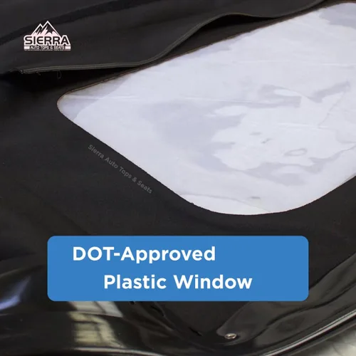 Miniatura 3 de Repuesto de techo de convertible completo de vinilo para Mazda Miata Cabriolet 1990-2005 con ventana de plástico transparente y protección contra