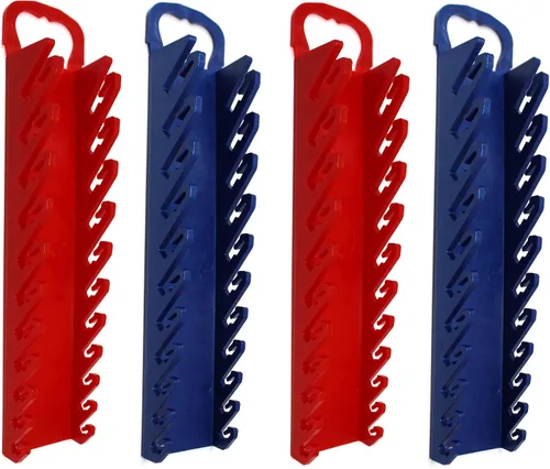 Miniatura 11 de Kit de bandeja organizadora de 11 herramientas para llaves rechonchas o de línea (kit de 4 piezas, negro y azul)