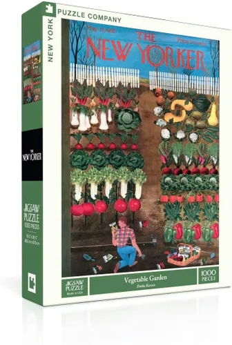 New York Puzzle Company - New Yorker Vegetable Garden - Rompecabezas de 1000 piezas para adultos por Ilonka Karasz