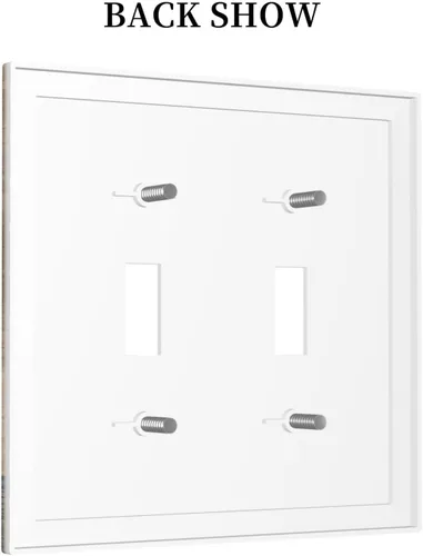 Miniatura 1192 de Placa Decorativa de Pared de Granja Rústica con Cuerno de Madera para Puerta de Granero 1 Banda Duplex Cubiertas de Toma Eléctrica Soltera