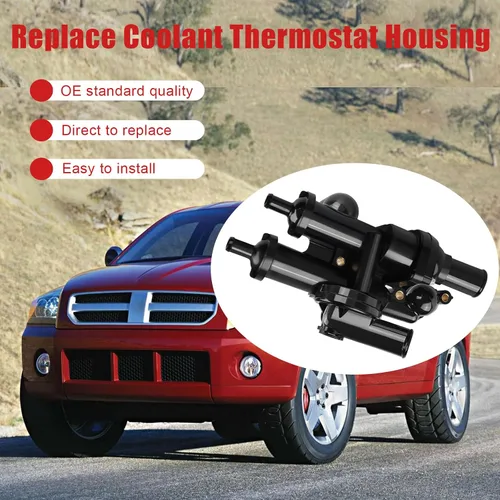 Miniatura 7 de WMPHE Kit de carcasa para termostato de refrigerante del motor compatible con Dodge Avenger 2008-2014, Dodge Caliber 2008-2012, Chrysler Sebring