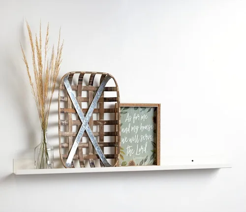Miniatura 8 de Infinite Design - Estante flotante de metal de 24 pulgadas Moderno repisa de acero con recubrimiento en polvo negro, fabricado en Estados Unidos