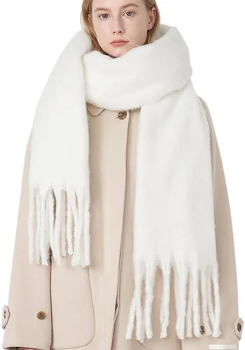 Miniatura 103 de Bufanda grande y gruesa de gran tamaño, esponjosas, de lana grande, gruesa, cálida para invierno