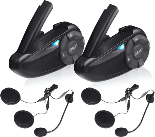 Miniatura 9 de Auriculares de intercomunicación Bluetooth para casco de motocicleta Q7 7 Riders Group 750mAh IP65 impermeable/CVC reducción de ruido/conectable
