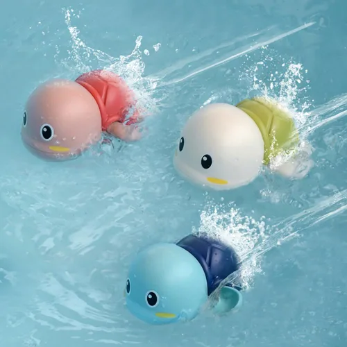 Juguetes de baño para bebés, juguetes de tortuga de natación para niños pequeños, juguetes flotantes para bañera de agua y ducha, juegos de piscina