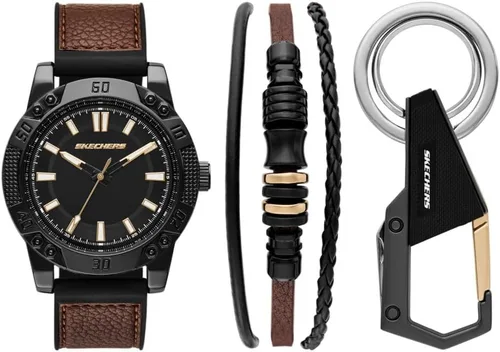 Miniatura 8 de Skechers Set de Regalo para Hombre con Reloj y Pulsera Apilable o Correa Intercambiable