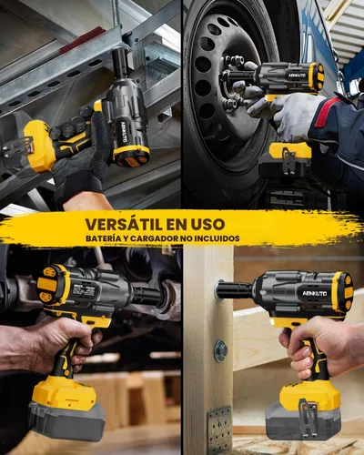 Miniatura 7 de Llave de impacto inalámbrica para batería DeWALT de 20 V MAX, 1500 Nm (1106 pies-libras) pistola de impacto sin escobillas de 1/2 pulgada, luz