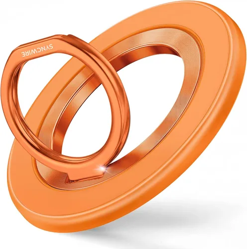 Miniatura 39 de SYNCWIRE Soporte de Anillo Magnético para Teléfono para MagSafe, Soporte de Agarre para Teléfono Celular con Rotación de 360°, Anillo para Dedo