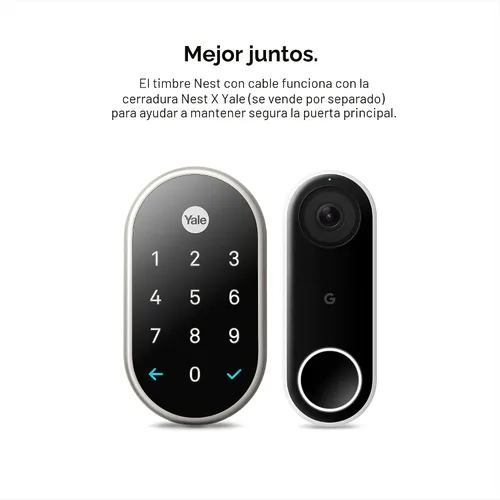 Miniatura 12 de Timbre de video Nest de Google (con cable) - Anteriormente Nest Hello - Timbre de video con transmisión 24/7 - Timbre inteligente con cámara