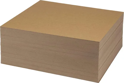 Miniatura 9 de Samsill Hojas de aglomerado de 8.5 x 11 pulgadas, paquete de 50, sin ácidos, peso pesado de 0.057 pulgadas, marrón, crea adornos tridimensionales