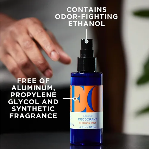 Miniatura 2 de EO Desodorante orgánico en aerosol, 4 onzas (paquete de 1), cítricos, hecho con aceites esenciales para hombres y mujeres