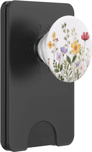 Miniatura 7 de Patrón floral Flores silvestres Flores Ramo Flor Pastel PopSockets intercambiables PopGrip