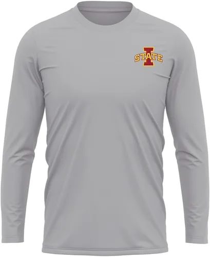 Miniatura 178 de Camisa deportiva de manga larga oficial de la NCAA Collegiate para hombre, con logotipo en el pecho izquierdo, colección Athletic Heather