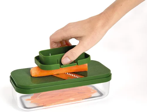 Miniatura 8 de Joseph Joseph Multi-Prep - Juego multifuncional compacto 4 en 1, picador y cortador de verduras de cocina, rallador de queso, rebanador de verduras