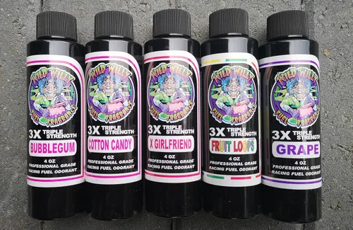 Miniatura 2 de Wild Willy Fragancia/aroma a combustible de goma de mascar, botella de 4 onzas, compatible con combustibles de metanol, alcohol, gas, nitro y diésel