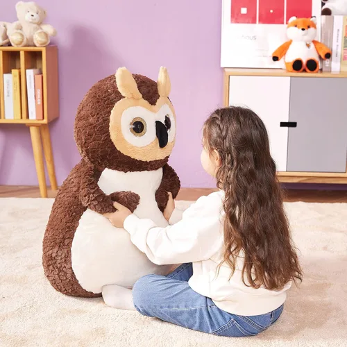 Miniatura 4 de IKASA Juguete de peluche de búho gigante, juguete de peluche grande de 23 pulgadas para niños, niñas, niños, novia y niños