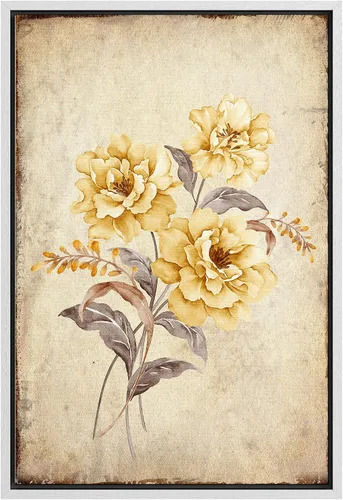 Miniatura 116 de SIGNFORD Lienzo impreso para pared, acuarela, floral, retro, abstracto, naturaleza, desierto, ilustraciones florales botánicas, arte moderno