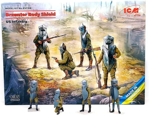 Miniatura 2 de ICM 35720 - Figura militar de plástico Brewster Body Shield. Infantería de EE. UU., Kit de modelo de plástico - Escala 1:35
