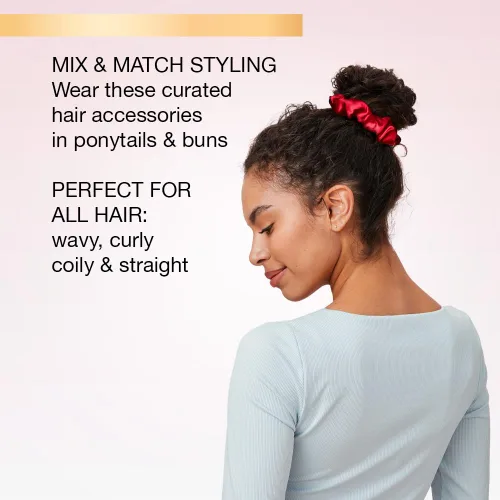 Miniatura 4 de Scunci by Conair The Original Satin Scrunchies 20pk - Accesorios para el cabello para niñas y mujeres - Ideal para todo tipo de cabello - Varios