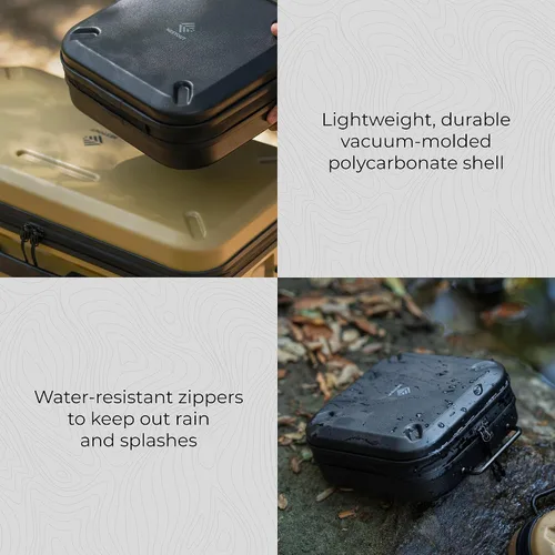 Miniatura 6 de ELECOM NESTOUT - Estuche de almacenamiento de engranajes, carcasa dura ligera, resistente al agua, organizador apilable con separadores acolchados