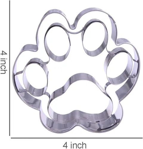 Miniatura 2 de Keewah Cortador de galletas con patas de perro grande, 4 pulgadas, acero inoxidable