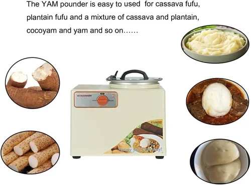 Miniatura 2 de Máquina para golpear ñame, para hervir ñame y para golpear el ñame, FuFuFu de yuca, FuFu de plátano y una mezcla de yuca sin esfuerzo, capacidad