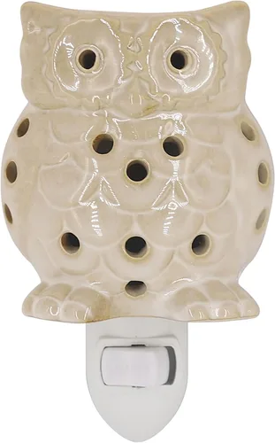 Miniatura 10 de CVHOMEDECO. Calentador eléctrico de cera derretida enchufable a la pared, calentador de fragancias de cerámica decorativo para velas perfumadas