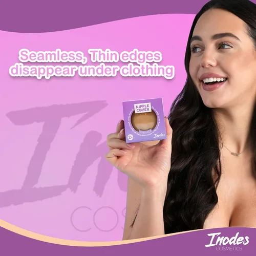 Miniatura 3 de Inodes Cubiertas reutilizables para pezones Cubiertas invisibles sin pezones Pasties de silicona Pétalos Pétalos de pecho Sujetador adhesivo