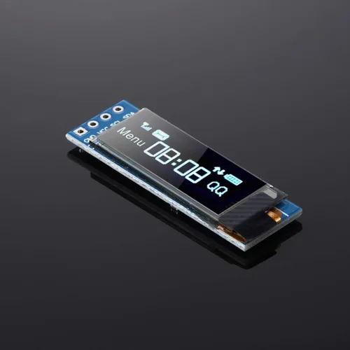 Miniatura 7 de Frienda Módulo de pantalla I2C de 5 piezas de 0.91 pulgadas I2C OLED Módulo de pantalla I2C Controlador de pantalla OLED DC 3.3V a 5V