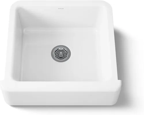 Miniatura 53 de KOHLER Whitehaven® K-6427-42 - Fregadero de cocina empotrado de 35-3/4 pulgadas, autorecortable, Smart Divide, Grande/Mediano con Delantal alto